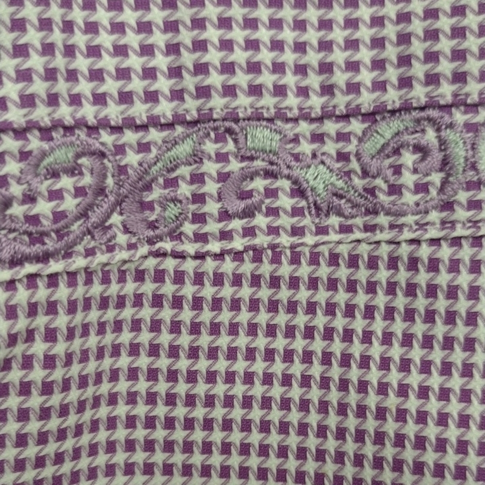 Robert Graham Lavender Checkered Button Down Shirt - image 6